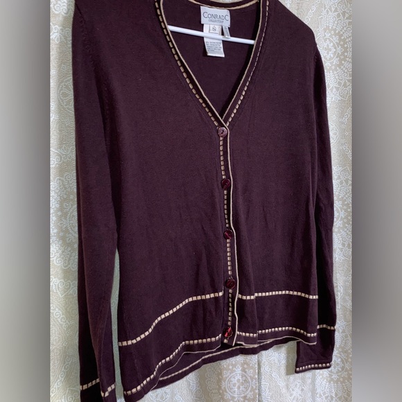 Women’s brown button‎ cardigan - Picture 6 of 10
